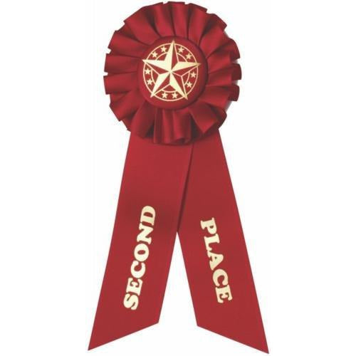 2nd Place Rosette Ribbon - Action Awards