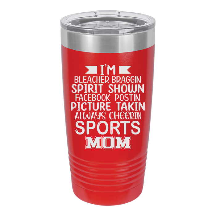 Always Cheerin Sports Mom 15oz Coffee Mug Tumbler