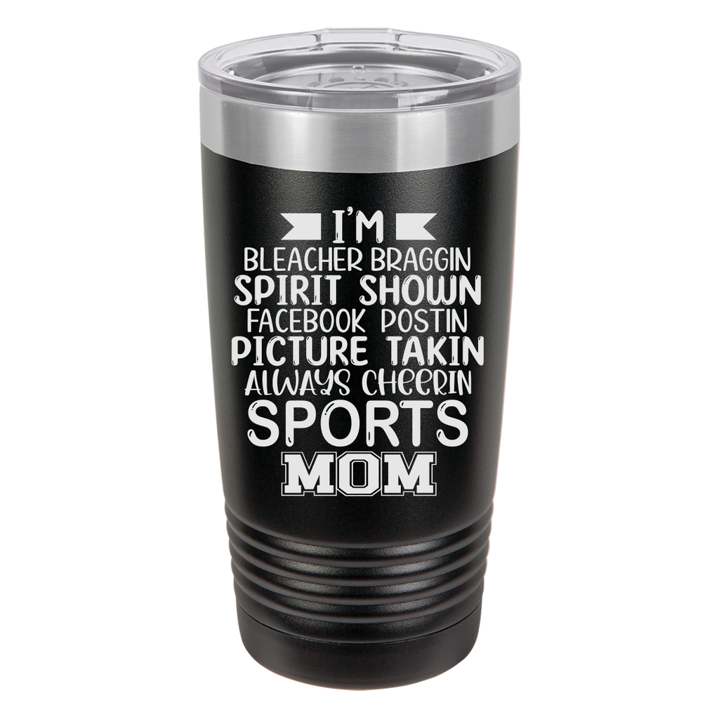 Always Cheerin Sports Mom 20oz Tumbler Cup