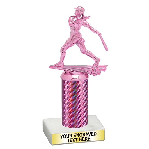 Pink Softball Trophy