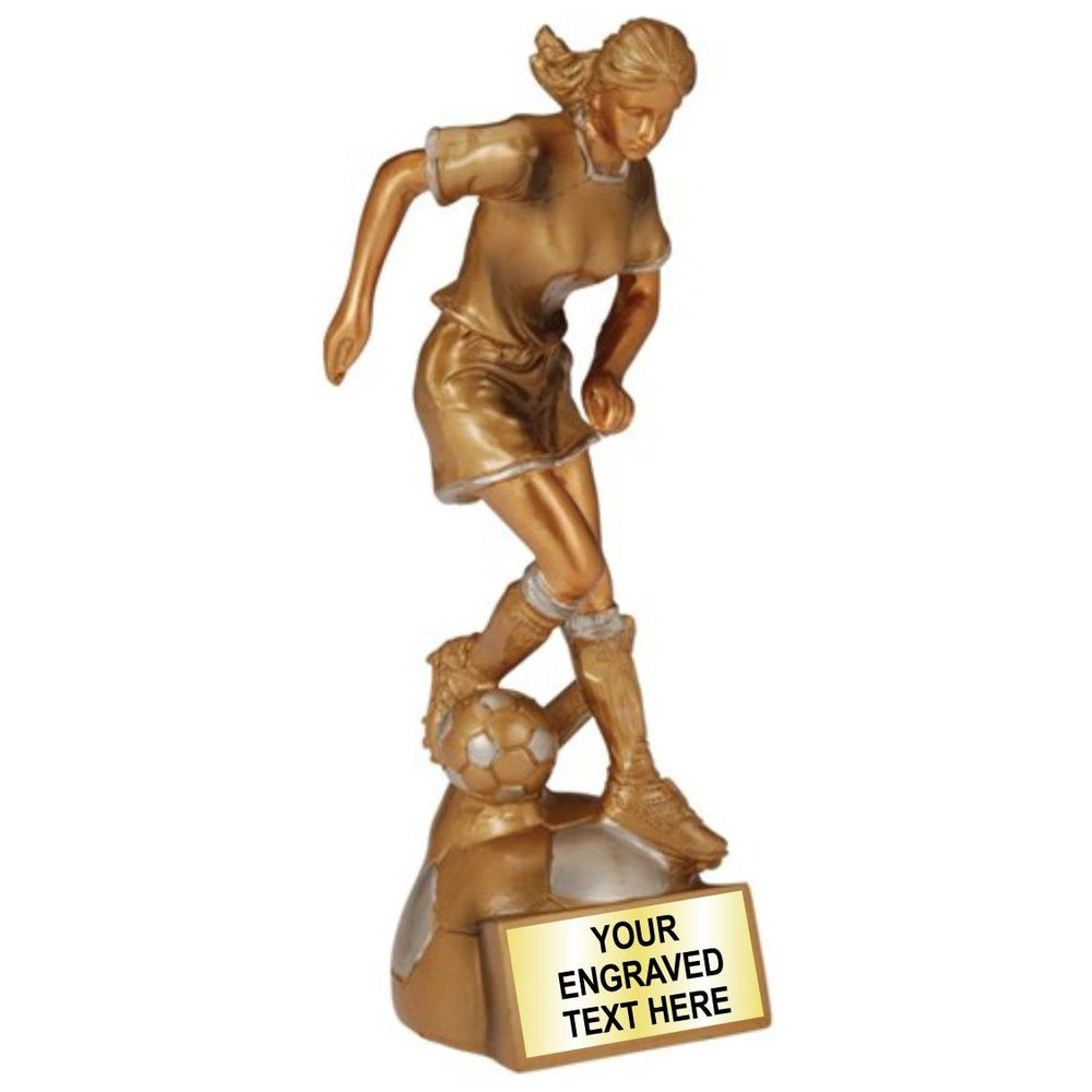 8" Soccer Female Trophy *SPECIAL*