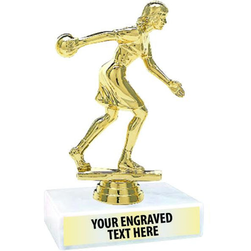 5 1/2" Bowling Trophy, F.