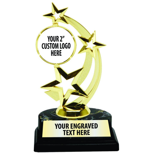 7 3/4" Gold Astro Spin Insert Trophies