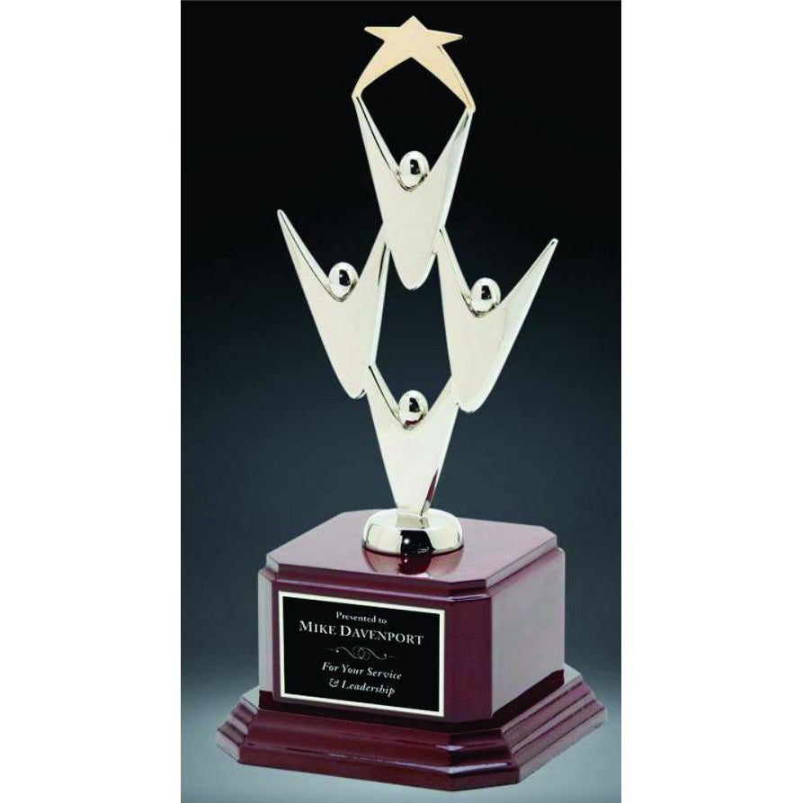 Teamwork Rower Award Metal Teamwork Award — Action Awards