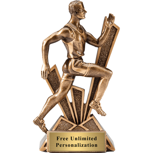 6 1/2" Track & Field Check Mate Resin Trophy