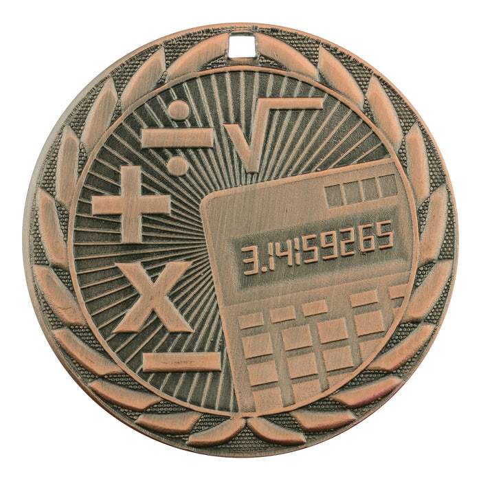 Wreath Math Trophy Math Wreath Medallion — Action Awards