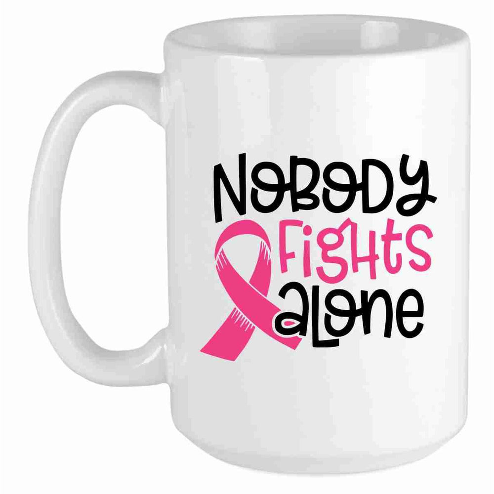 15 oz. Ceramic Breast Cancer Awareness Coffee Mugs