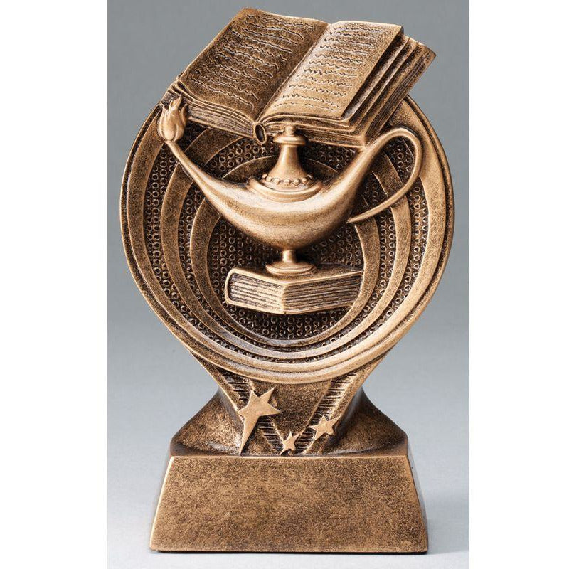 6" Lamp of Knowledge Resin Trophy