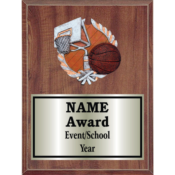 Basketball Plaque Award