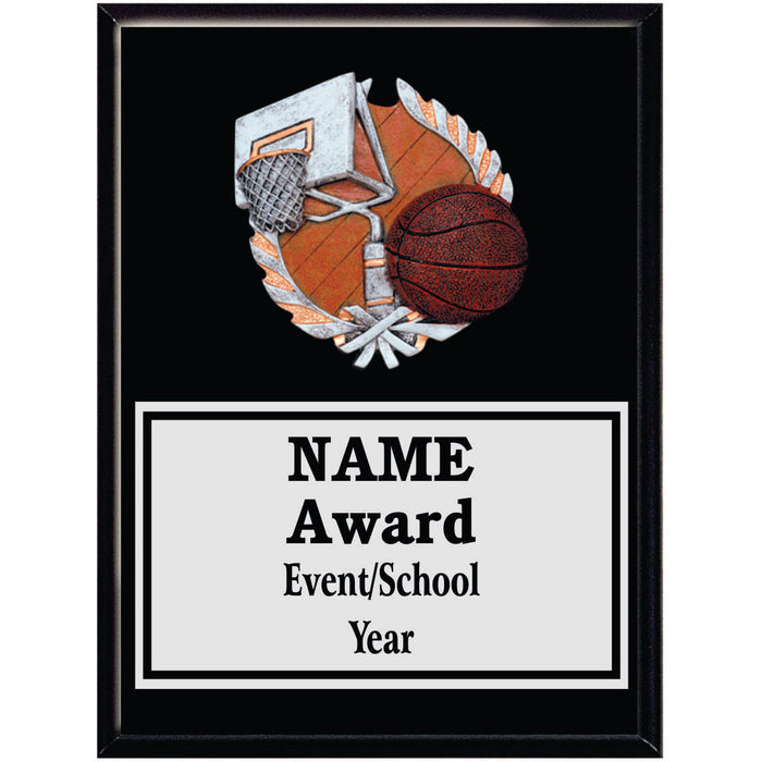 Basketball Plaque Award