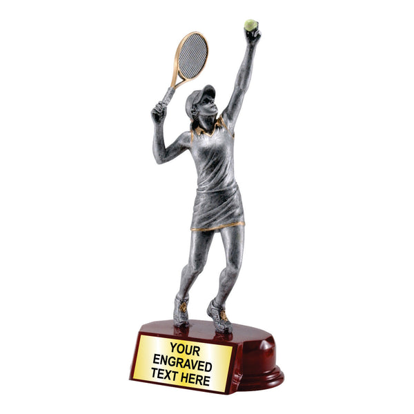 10 Tennis Trophy Awards – Male Or Female Figure With FREE Engraving, Made In USA