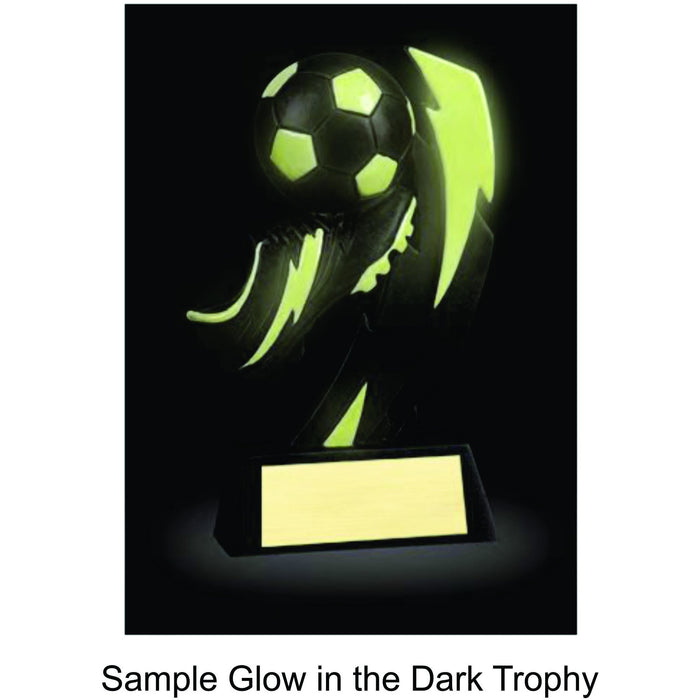 6" Glow in the Dark Baseball Trophy