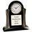 Piano Finish Desk Clock with Silver Columns - Action Awards
