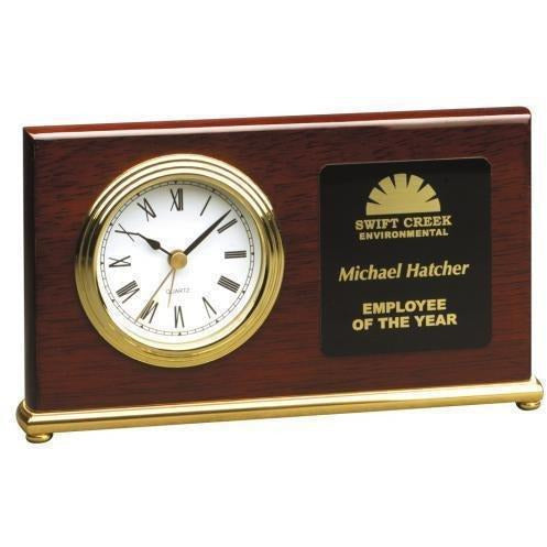 Horizontal Desk Clock Award - Action Awards