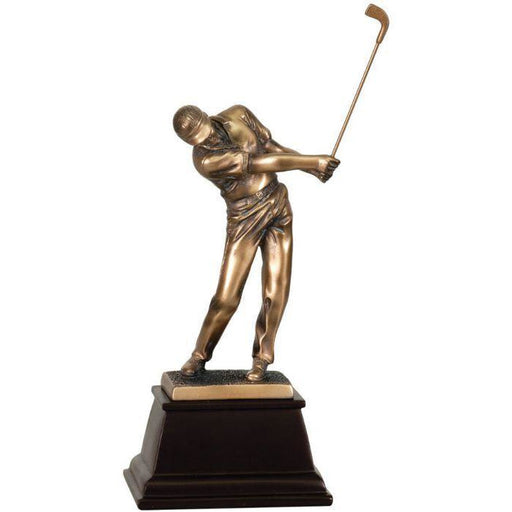 9" Bronze Golf Resin Trophy, Male