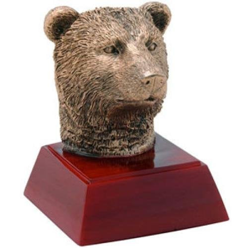 Bear Head Resin Mascot Awards