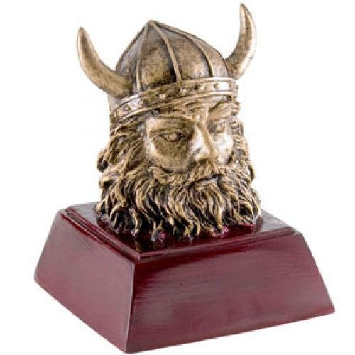 Viking Head Resin Mascot Awards