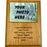 9" x 12" Alder Wood Picture Plaque