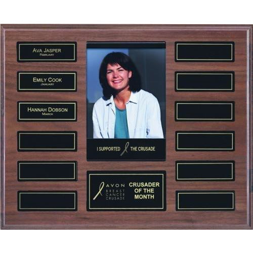 Walnut Perpetual Photo Plaque Perpetual Plaques - Action Awards