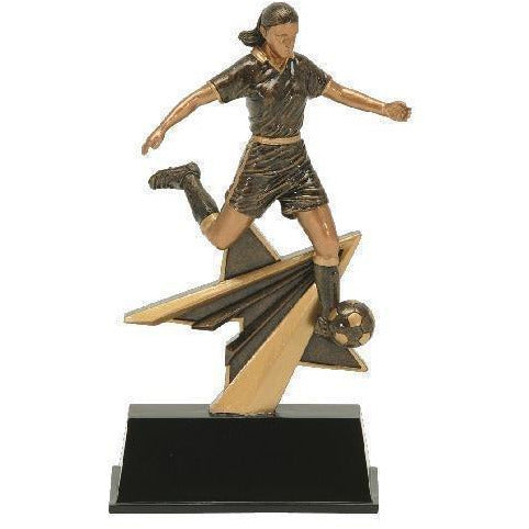 Star Power Soccer Female Award Soccer Trophies - Action Awards