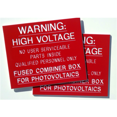 Electrical Panel Engraved Labels