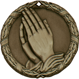 Praying Hands Extreme Medallion